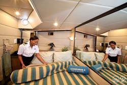 Turks & Caicos - Luxury Aggressor Liveaboard. Master Cabin.